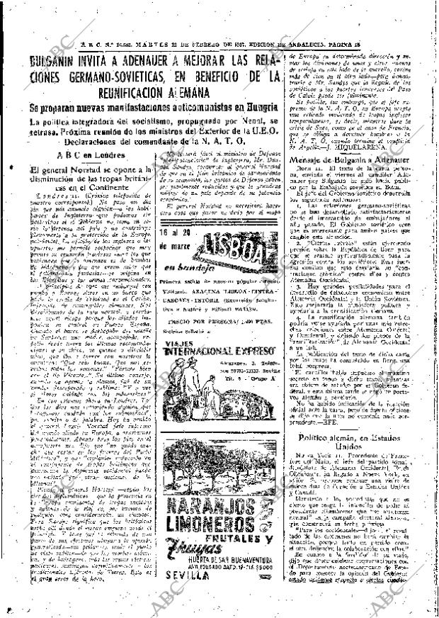 ABC SEVILLA 12-02-1957 página 17