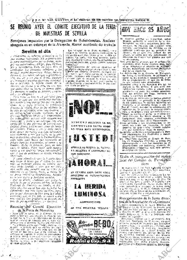 ABC SEVILLA 12-02-1957 página 23