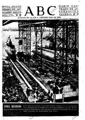 ABC SEVILLA 13-02-1957 página 1