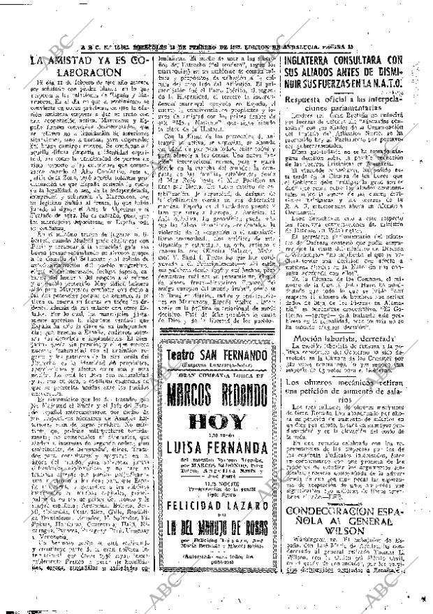 ABC SEVILLA 13-02-1957 página 10