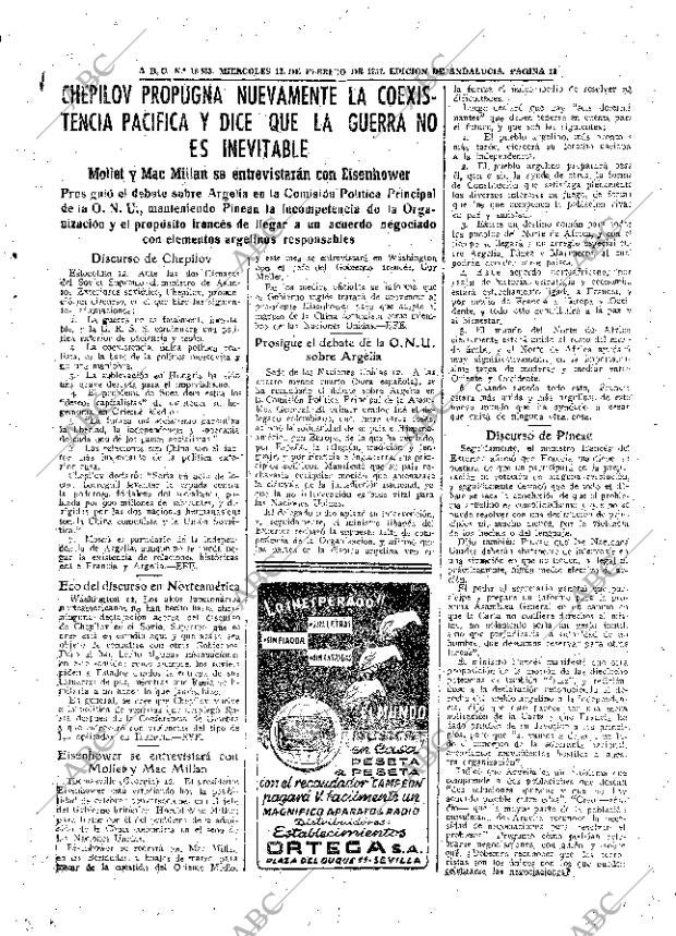 ABC SEVILLA 13-02-1957 página 13