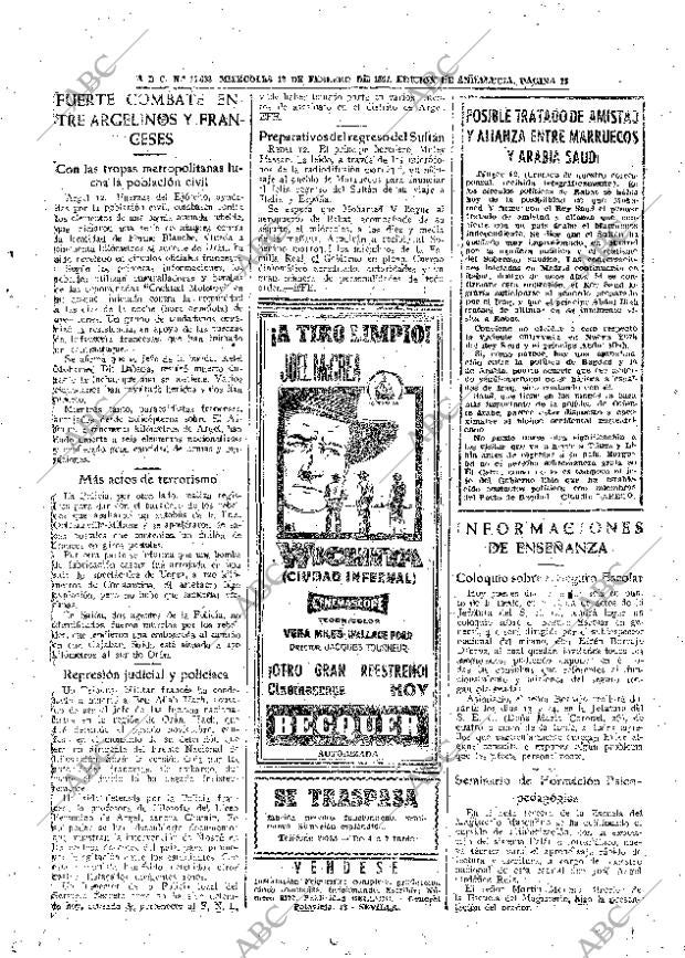 ABC SEVILLA 13-02-1957 página 15