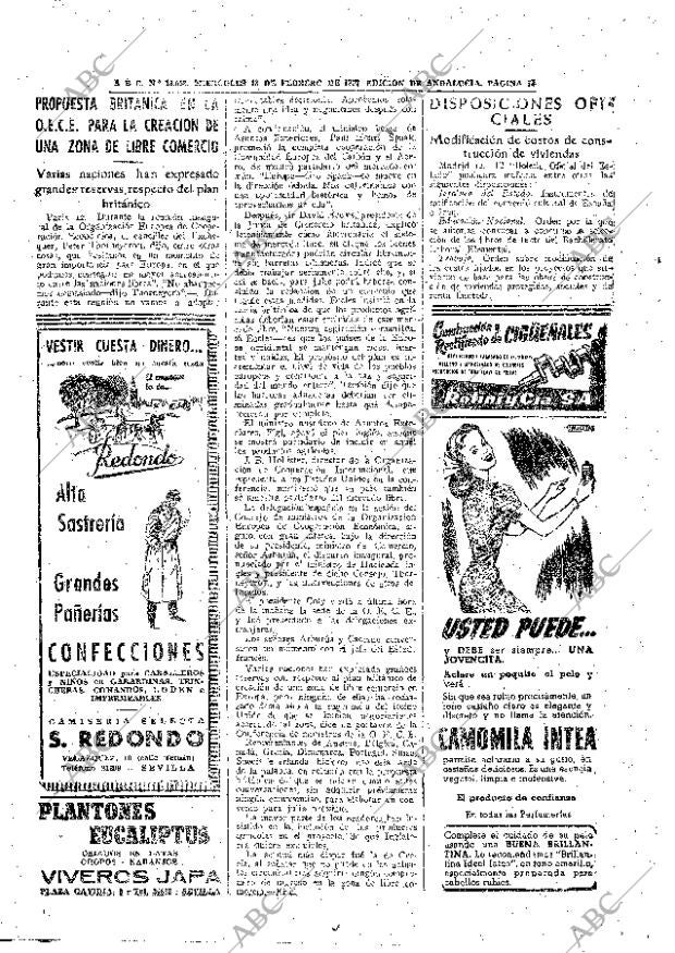 ABC SEVILLA 13-02-1957 página 16