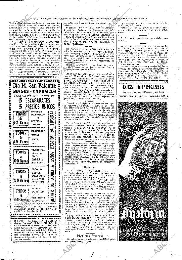 ABC SEVILLA 13-02-1957 página 20