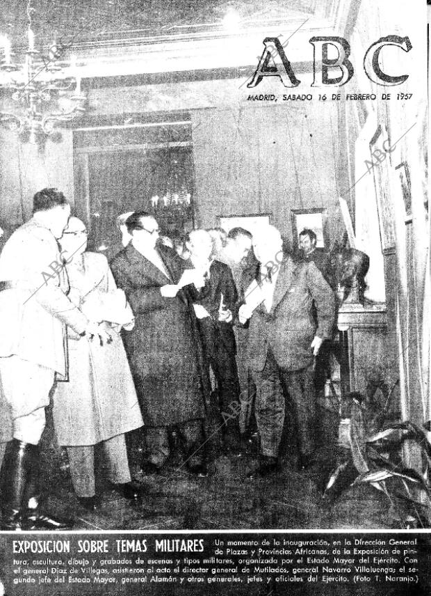ABC MADRID 16-02-1957 página 1