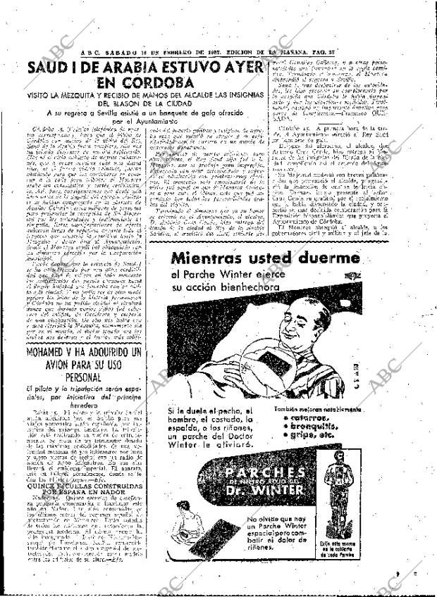 ABC MADRID 16-02-1957 página 25