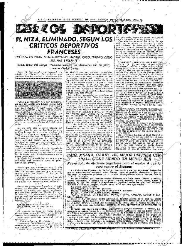 ABC MADRID 16-02-1957 página 45