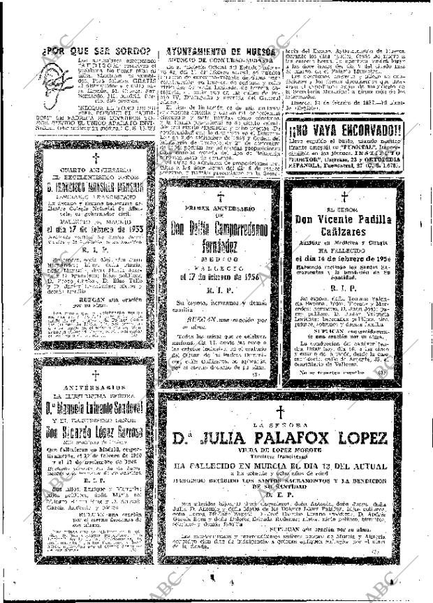 ABC MADRID 16-02-1957 página 58