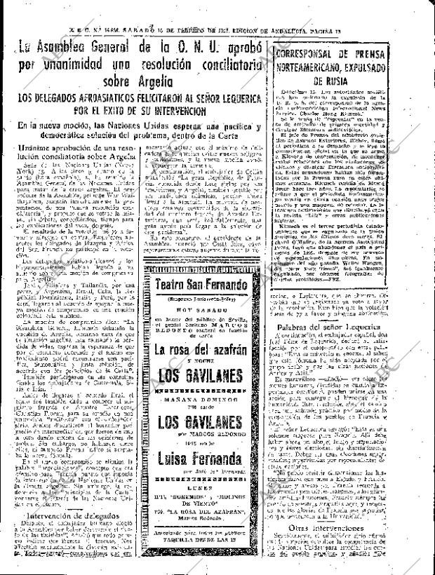 ABC SEVILLA 16-02-1957 página 13