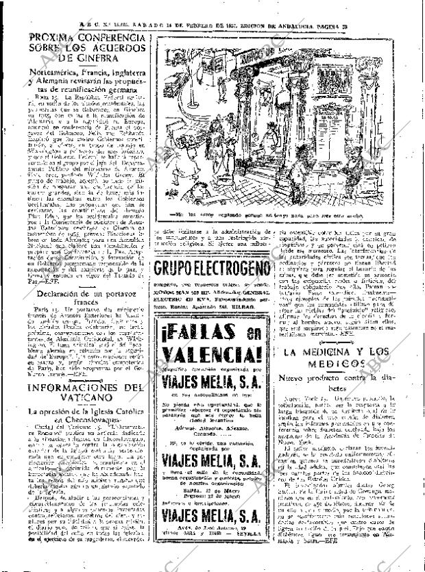 ABC SEVILLA 16-02-1957 página 23