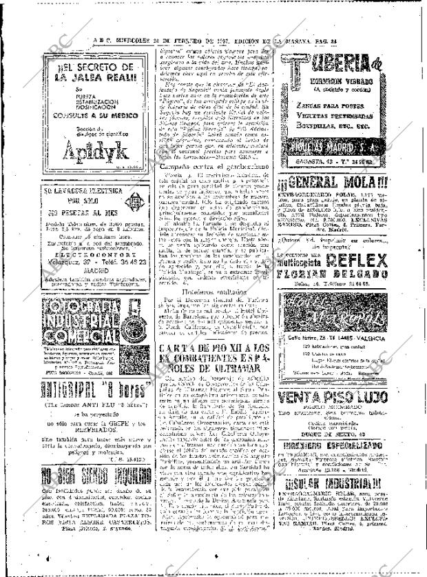 ABC MADRID 20-02-1957 página 34