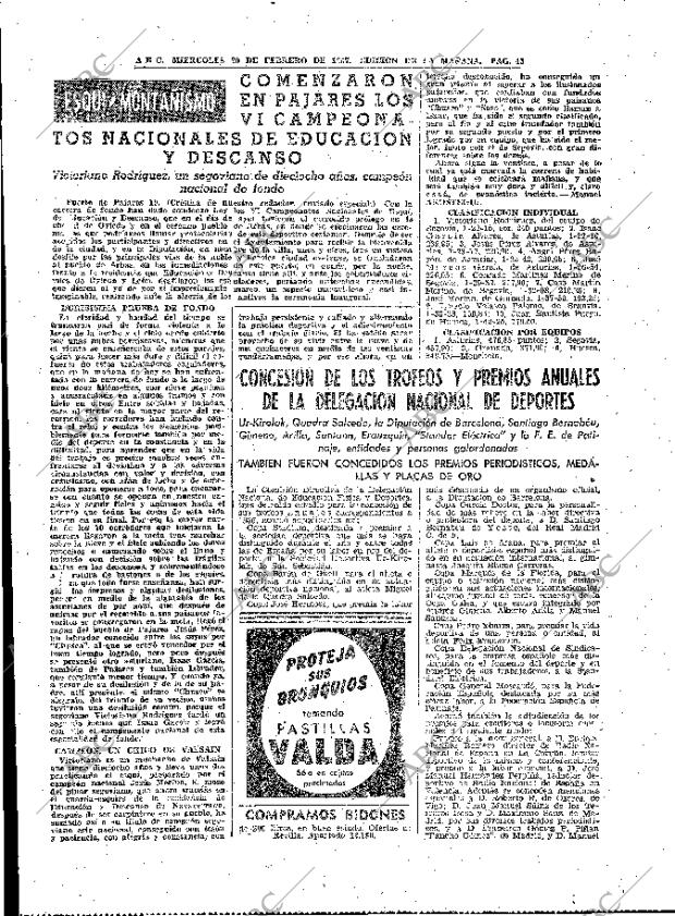 ABC MADRID 20-02-1957 página 45