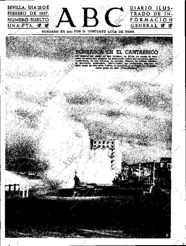 ABC SEVILLA 23-02-1957 página 1