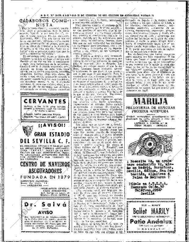 ABC SEVILLA 23-02-1957 página 10