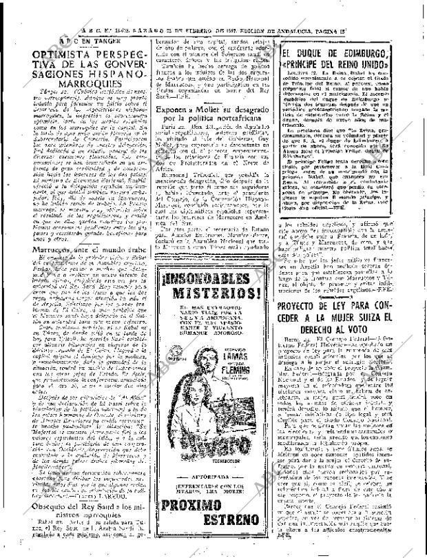 ABC SEVILLA 23-02-1957 página 15