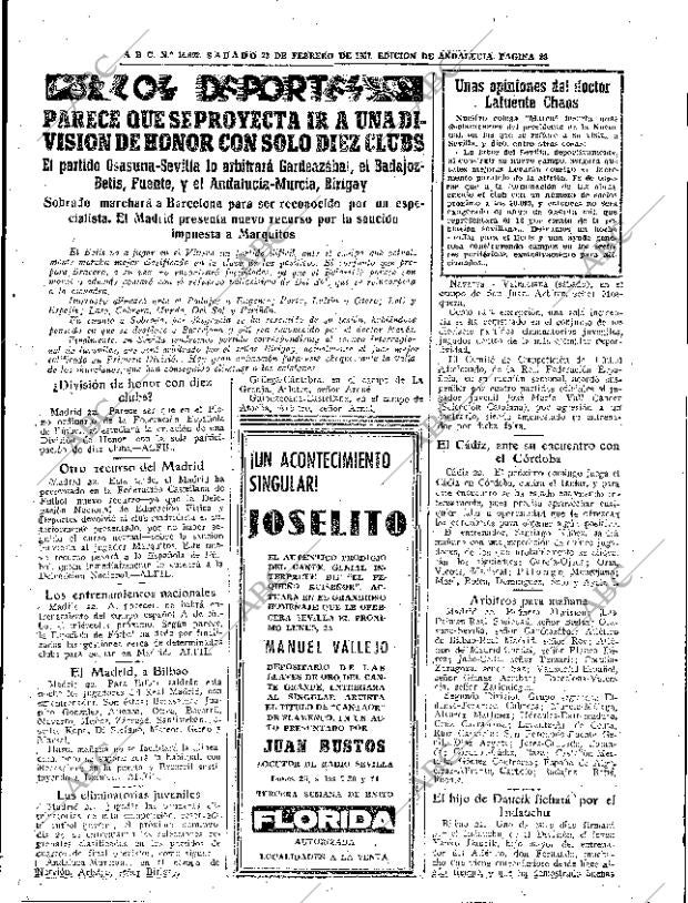 ABC SEVILLA 23-02-1957 página 23