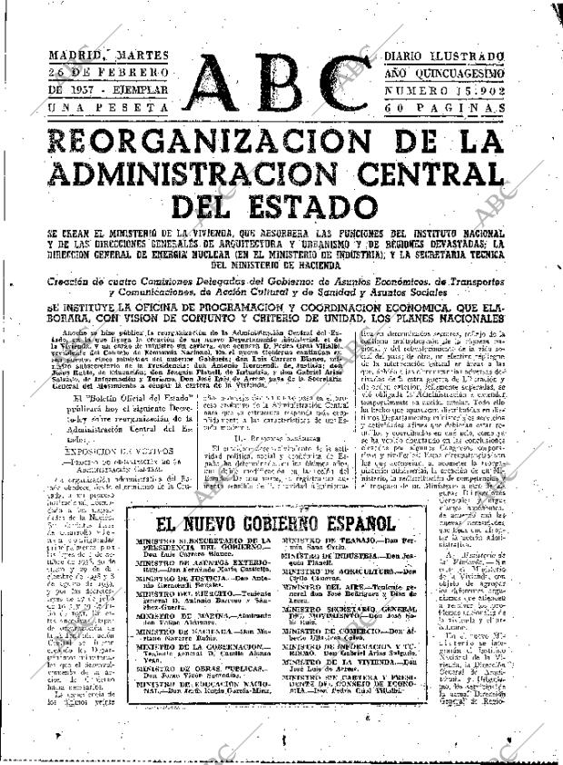 ABC MADRID 26-02-1957 página 15