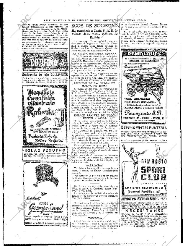 ABC MADRID 26-02-1957 página 26
