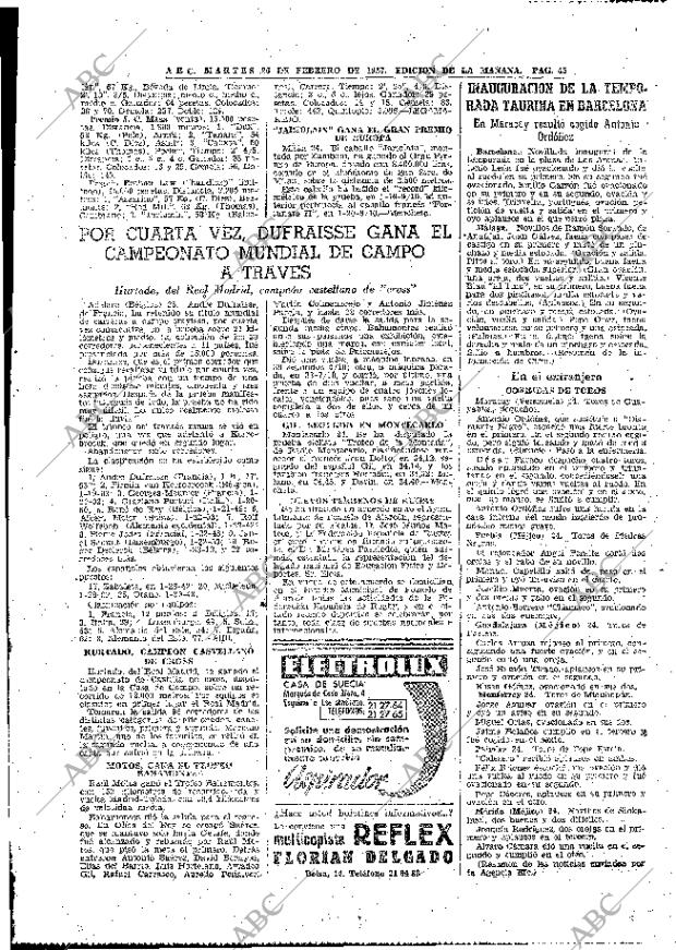 ABC MADRID 26-02-1957 página 45