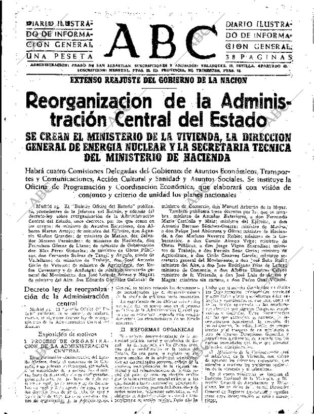 ABC SEVILLA 26-02-1957 página 7