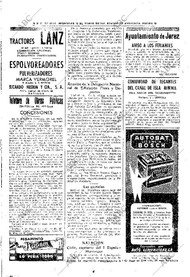 ABC SEVILLA 13-03-1957 página 32