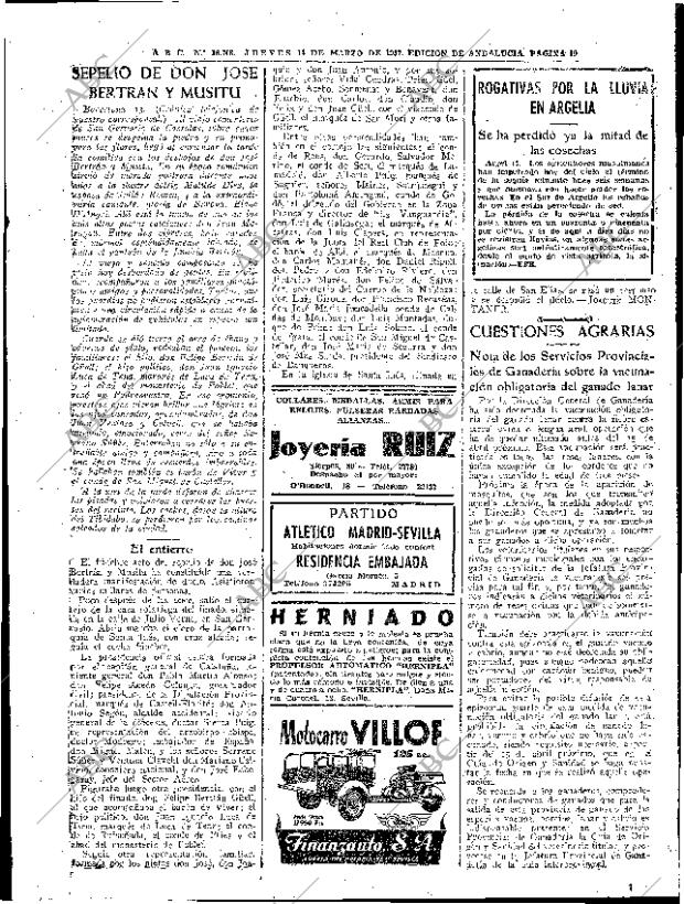 ABC SEVILLA 14-03-1957 página 19