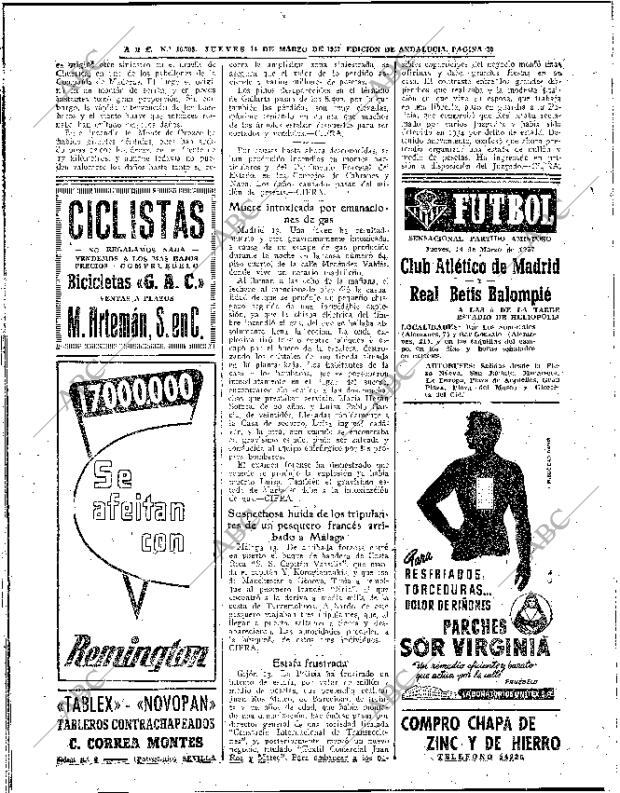 ABC SEVILLA 14-03-1957 página 30