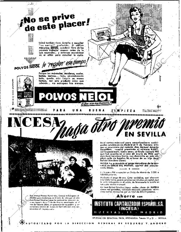 ABC SEVILLA 14-03-1957 página 6