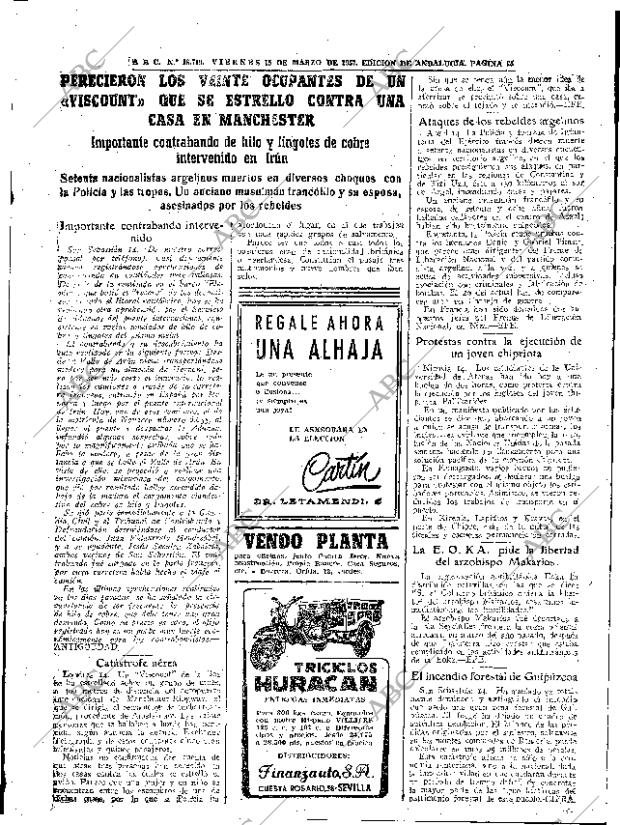 ABC SEVILLA 15-03-1957 página 25