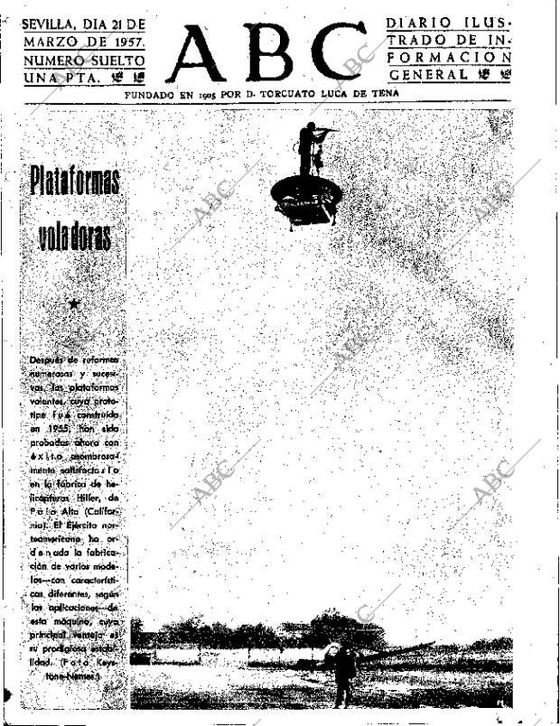 ABC SEVILLA 21-03-1957 página 1