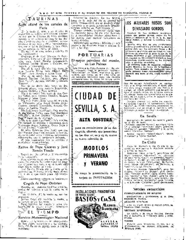 ABC SEVILLA 21-03-1957 página 27