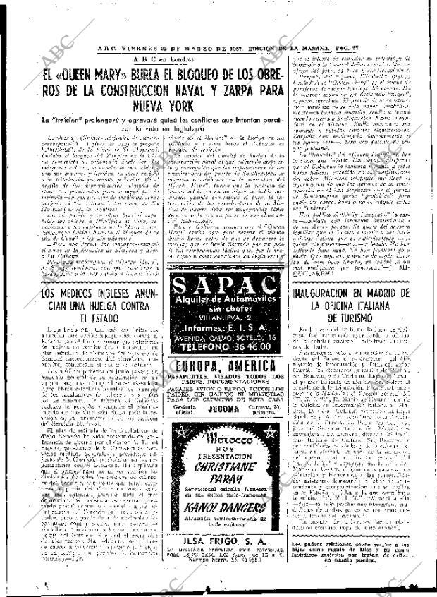 ABC MADRID 22-03-1957 página 25