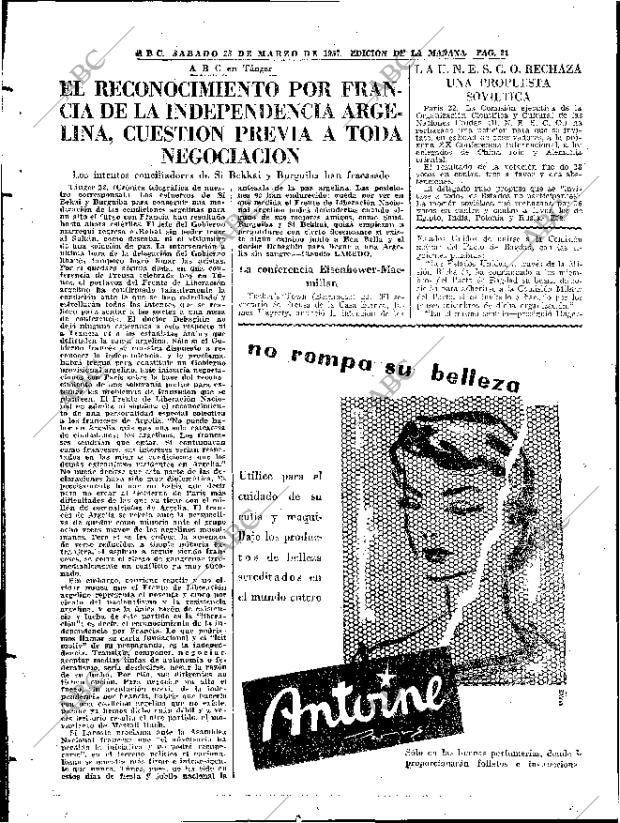 ABC MADRID 23-03-1957 página 22