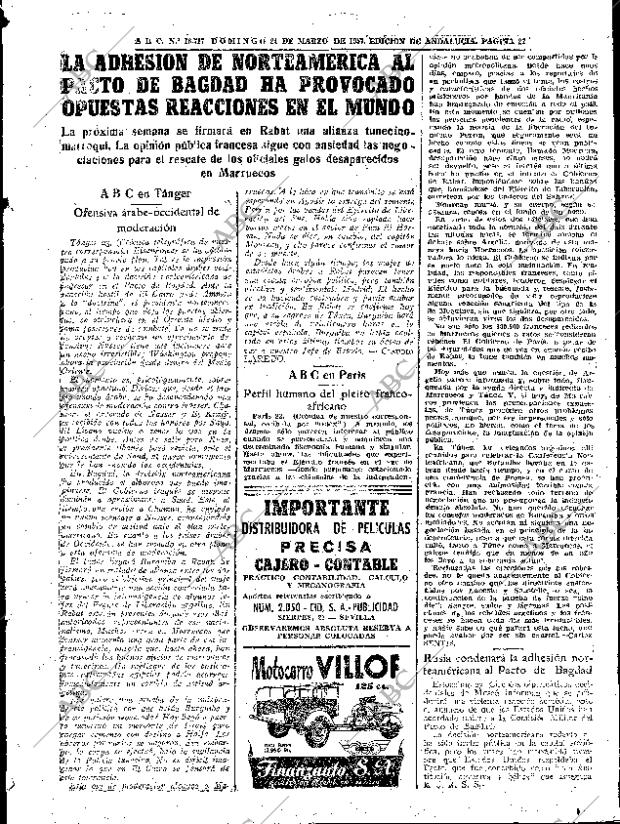 ABC SEVILLA 24-03-1957 página 27