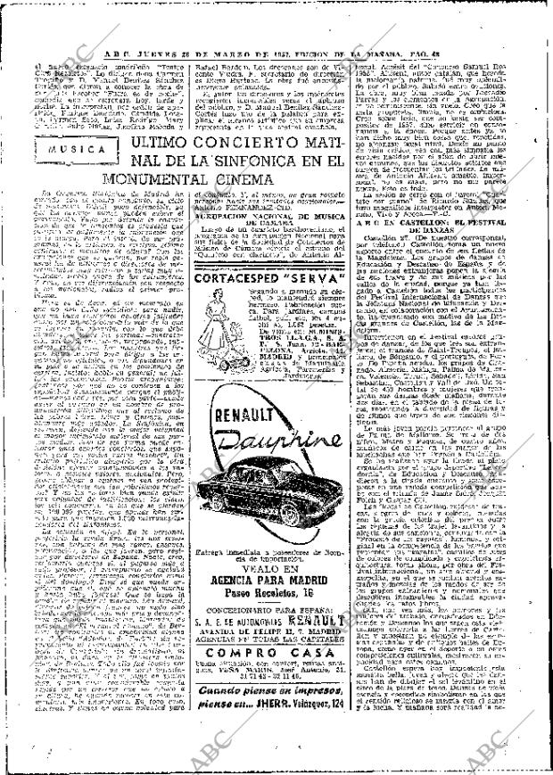 ABC MADRID 28-03-1957 página 48