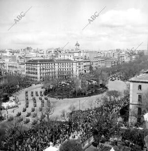El ambiente en la plaza de Colón, durante el Desfile