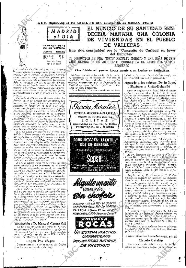 ABC MADRID 10-04-1957 página 45