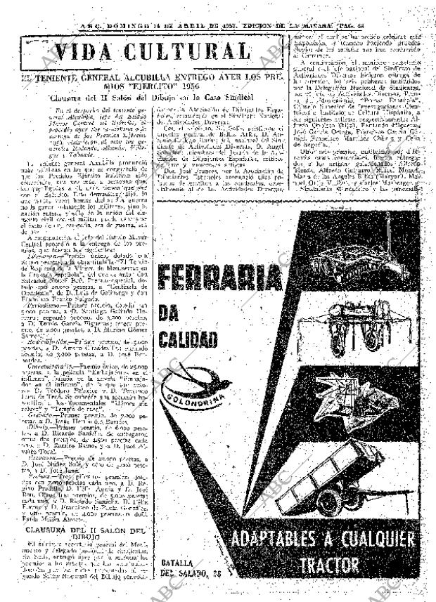 ABC MADRID 14-04-1957 página 63