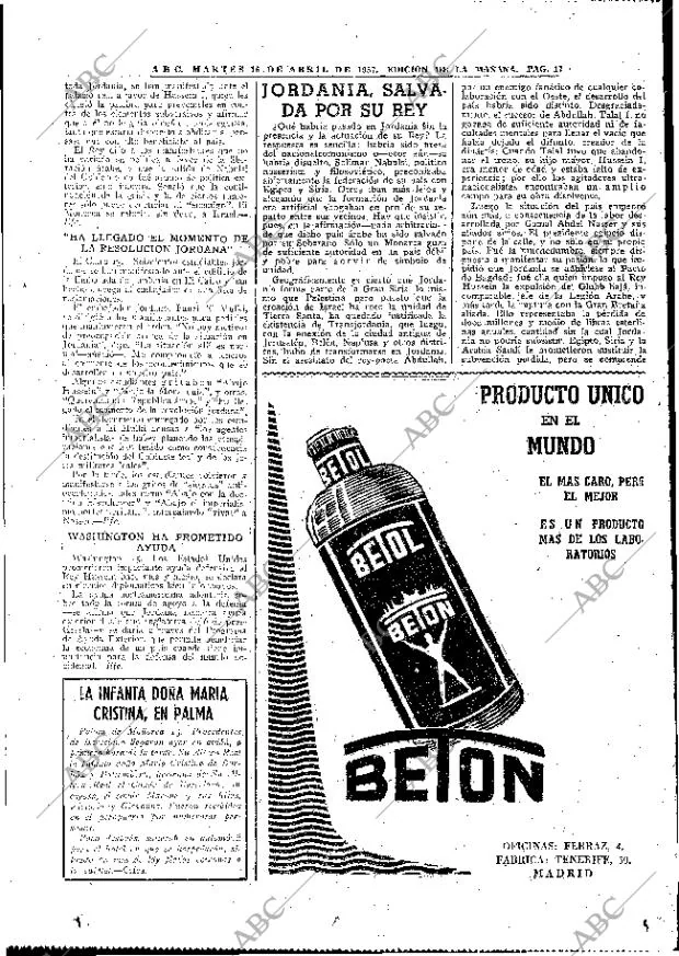 ABC MADRID 16-04-1957 página 17