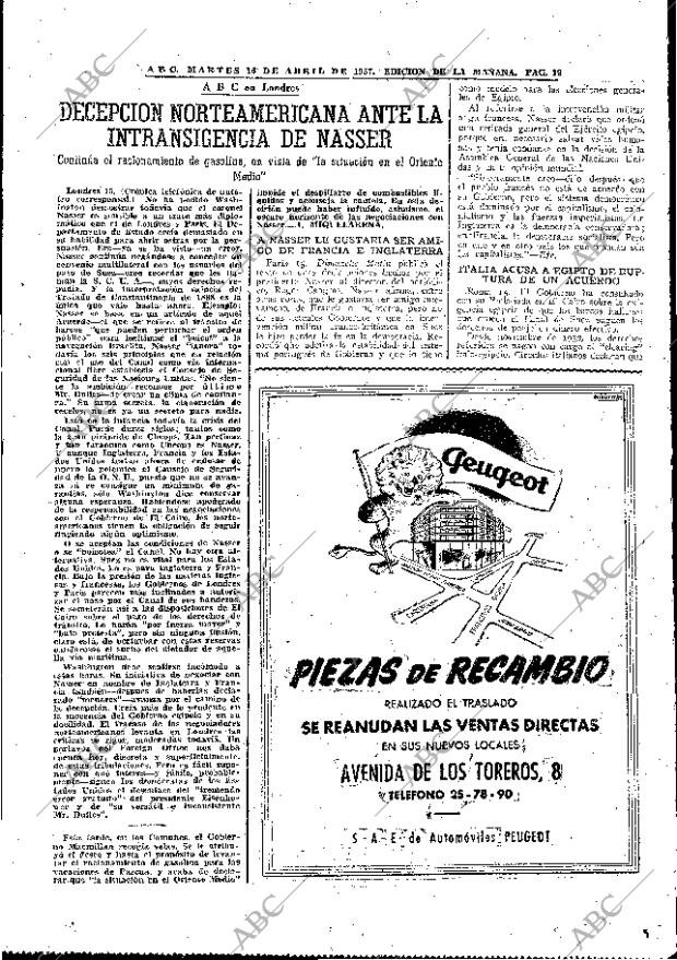 ABC MADRID 16-04-1957 página 19