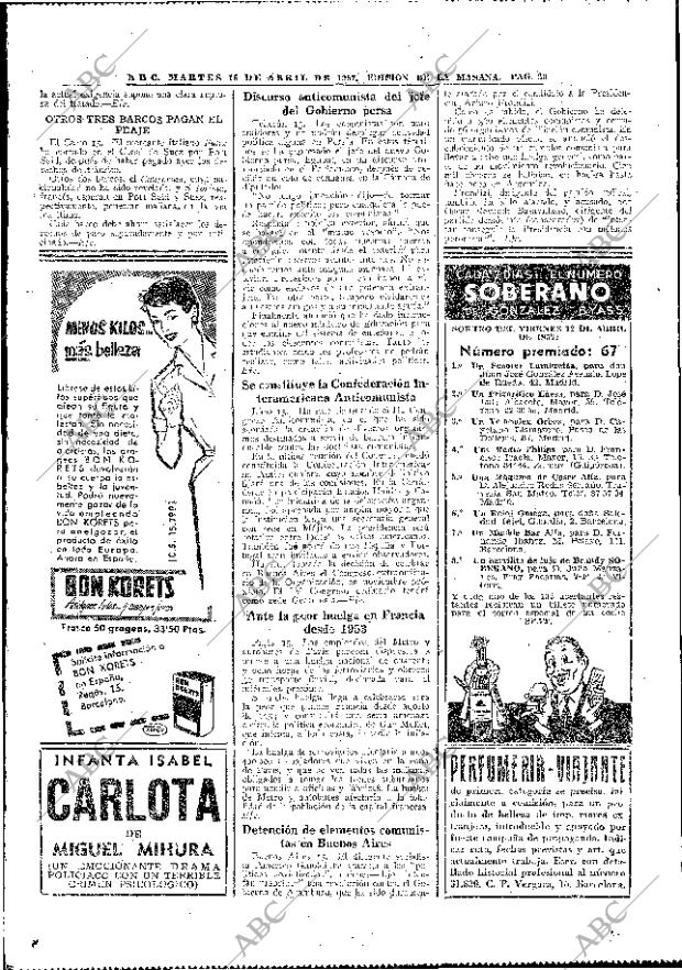 ABC MADRID 16-04-1957 página 20