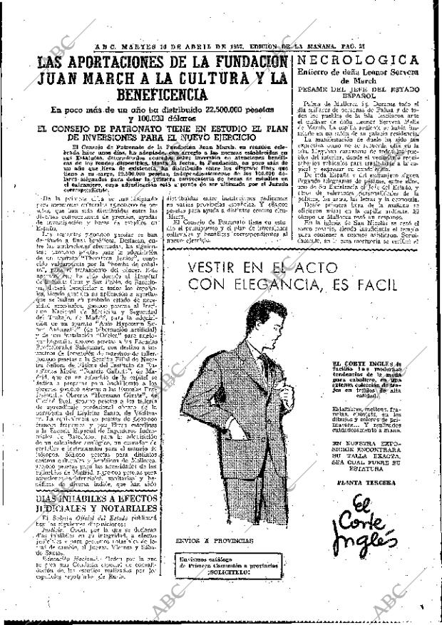 ABC MADRID 16-04-1957 página 21