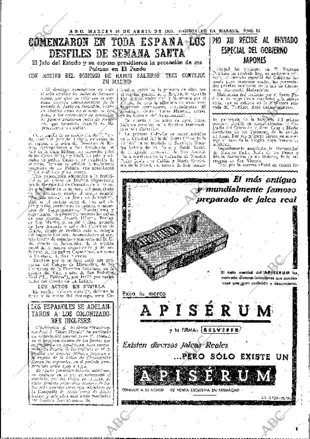 ABC MADRID 16-04-1957 página 25