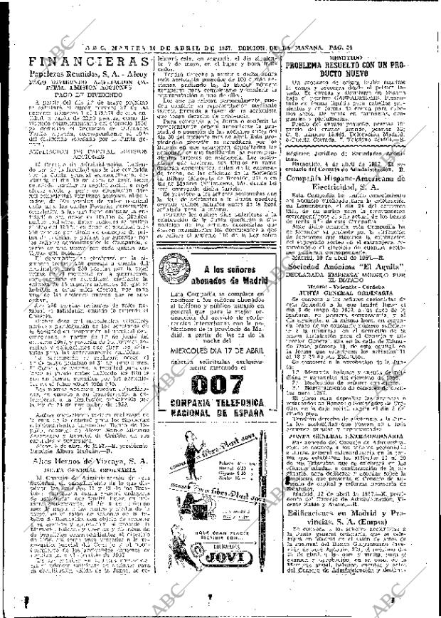 ABC MADRID 16-04-1957 página 34