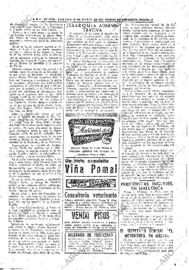 ABC SEVILLA 20-04-1957 página 20