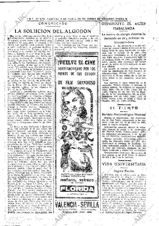 ABC SEVILLA 20-04-1957 página 28