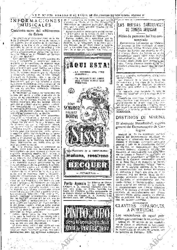 ABC SEVILLA 20-04-1957 página 31