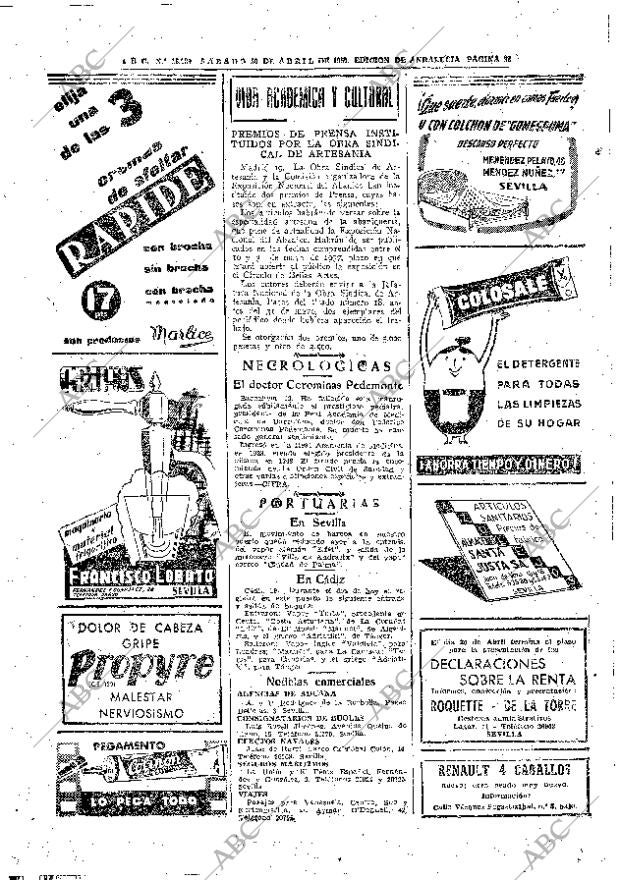 ABC SEVILLA 20-04-1957 página 32