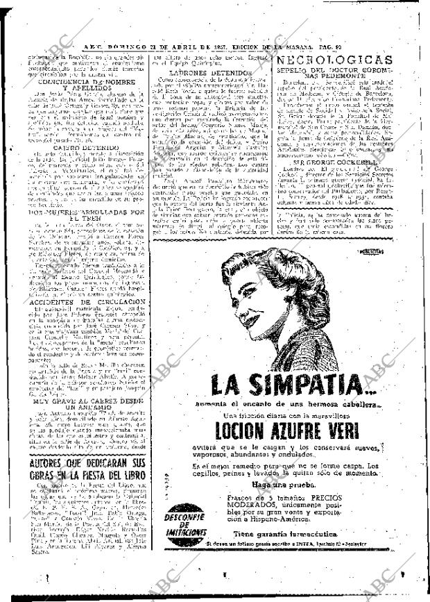 ABC MADRID 21-04-1957 página 85