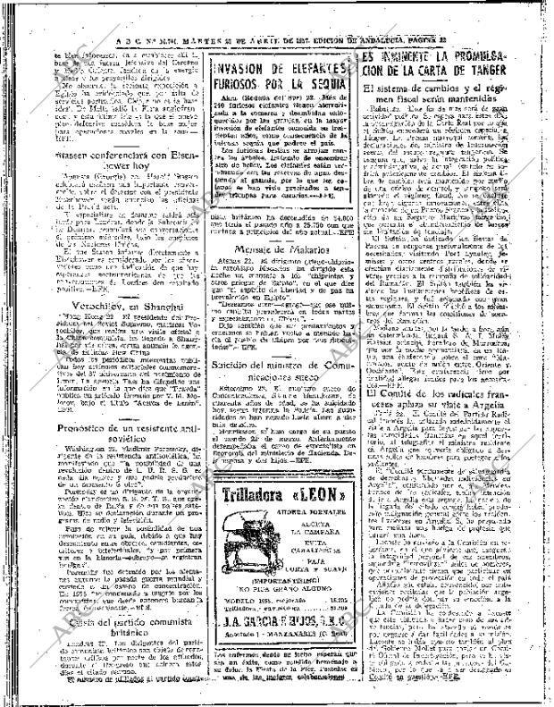 ABC SEVILLA 23-04-1957 página 22